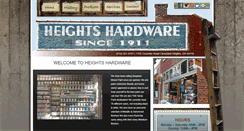 Desktop Screenshot of heightshardware.com